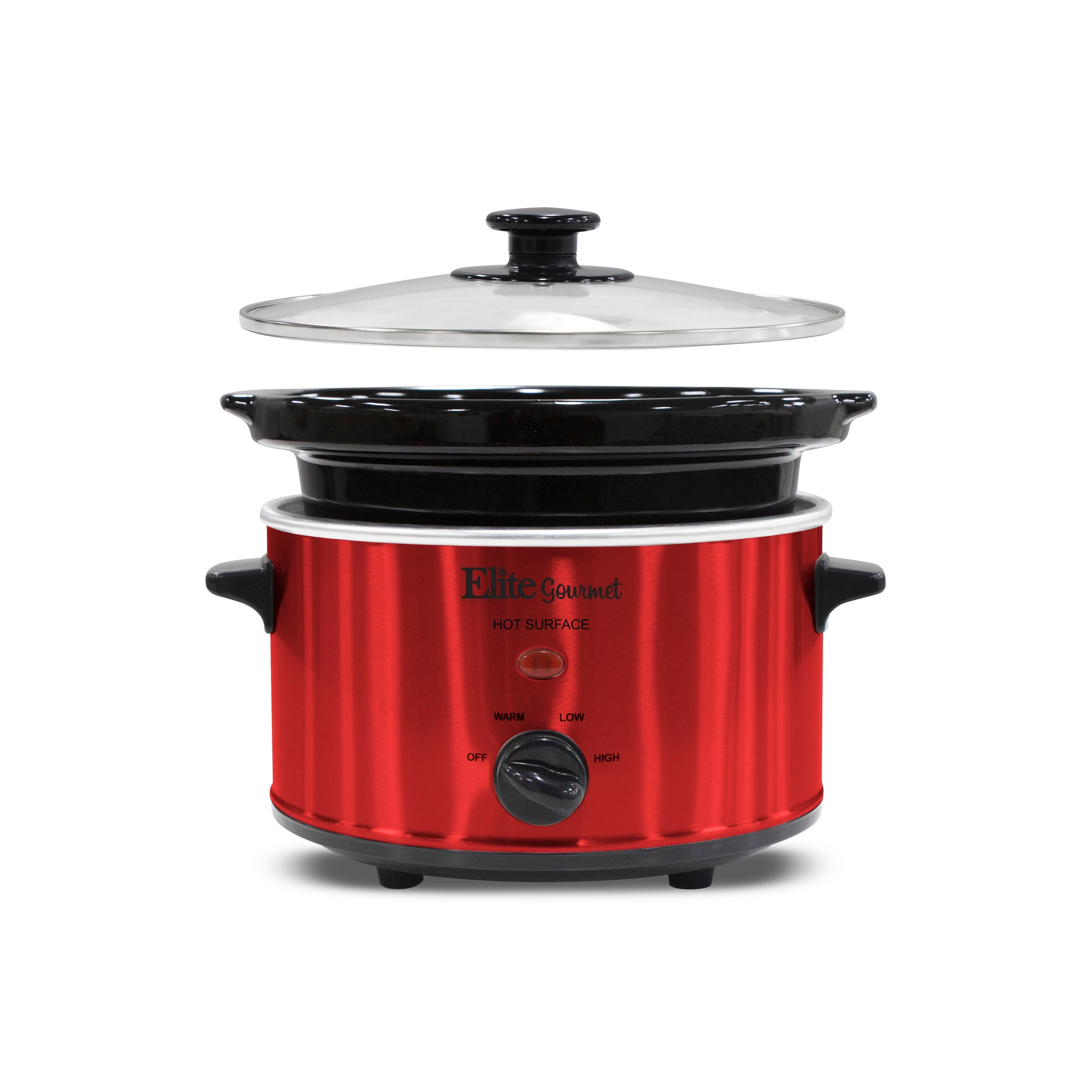 Elite Gourmet MST-275XR 2-Quart Oval Slow Cooker, Red - Bed Bath & Beyond -  22018222