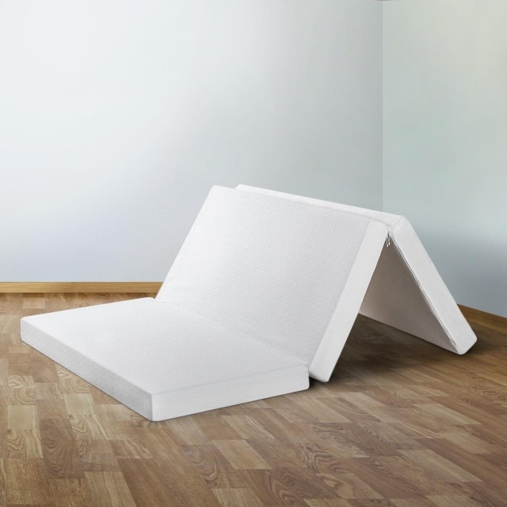 Tri Fold Mattress 4 Inch Memory Foam Crown Comfort On Tri Fold Mattress 4 Inch Memory Foam