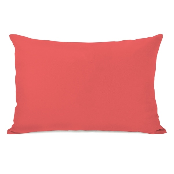 Solid Dark Coral 14x20 Pillow by OBC Bed Bath Beyond 22019371