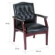 preview thumbnail 2 of 0, Boss Traditional Black Guest Chair