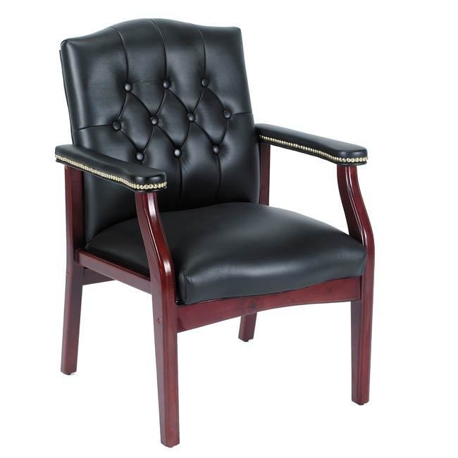 leather office guest chairs