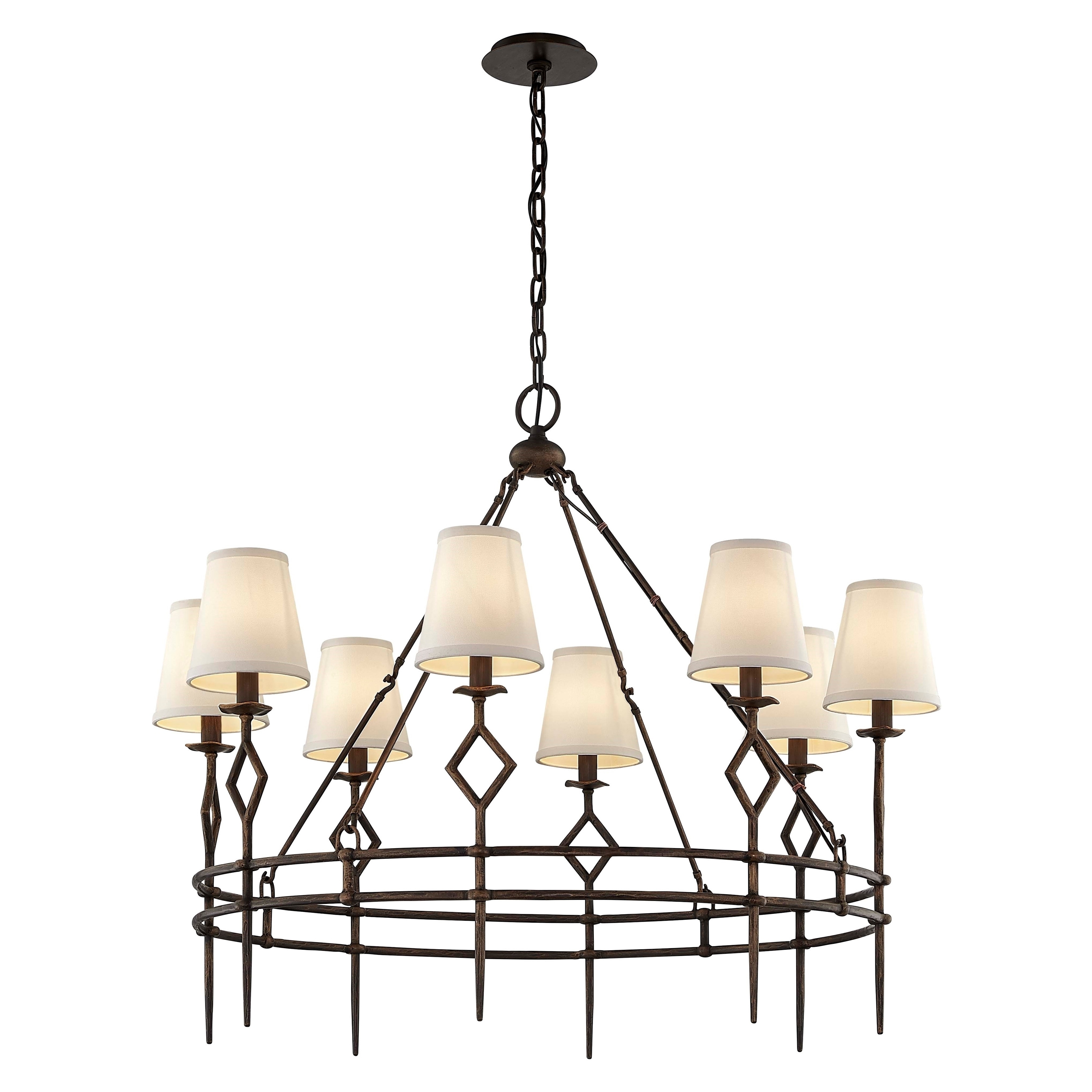 Troy Lighting Maurice 8-light Pompeii Bronze Chandelier - Chandeliers For Bedrooms by Overstock.com