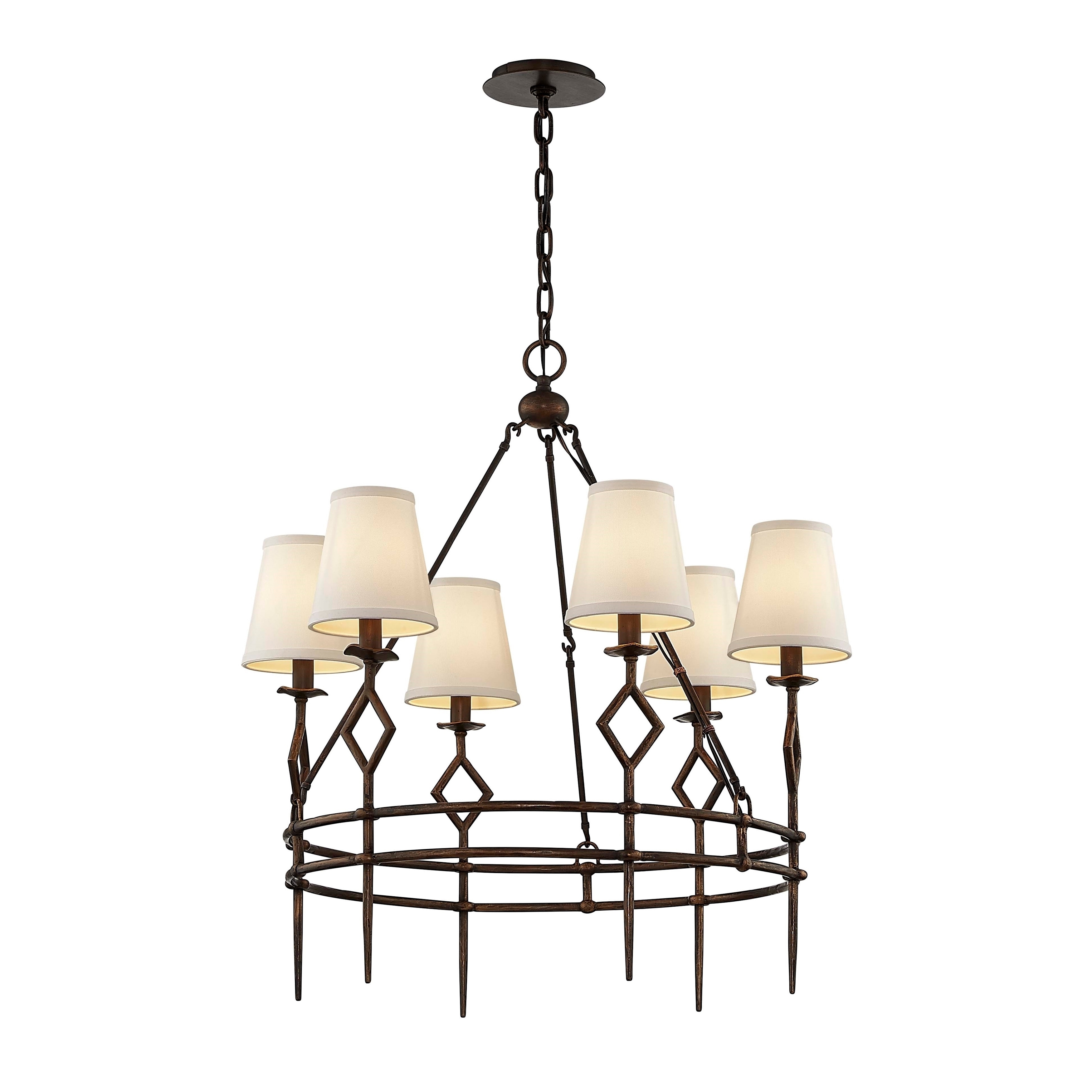 Maurice 6-light Pompeii Bronze Chandelier - Chandeliers For Bedrooms by Overstock.com