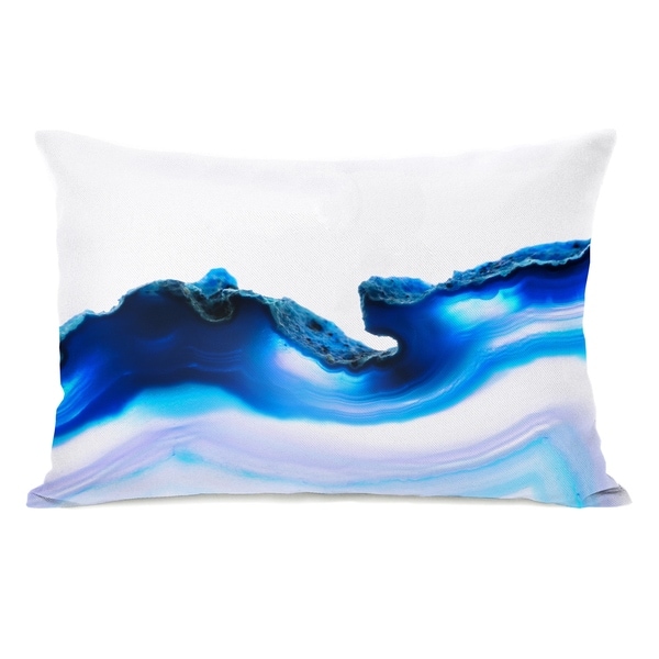 Deja Agate - Blue 14x20 Pillow by OBC