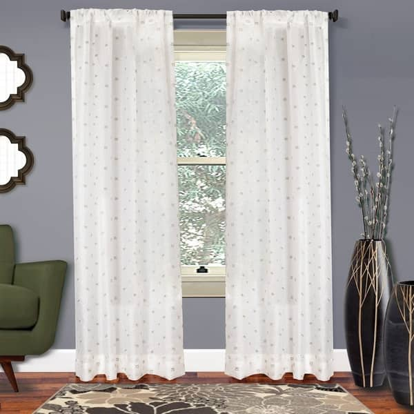 Rod Pocket, Semi-Sheer Curtains - Bed Bath & Beyond