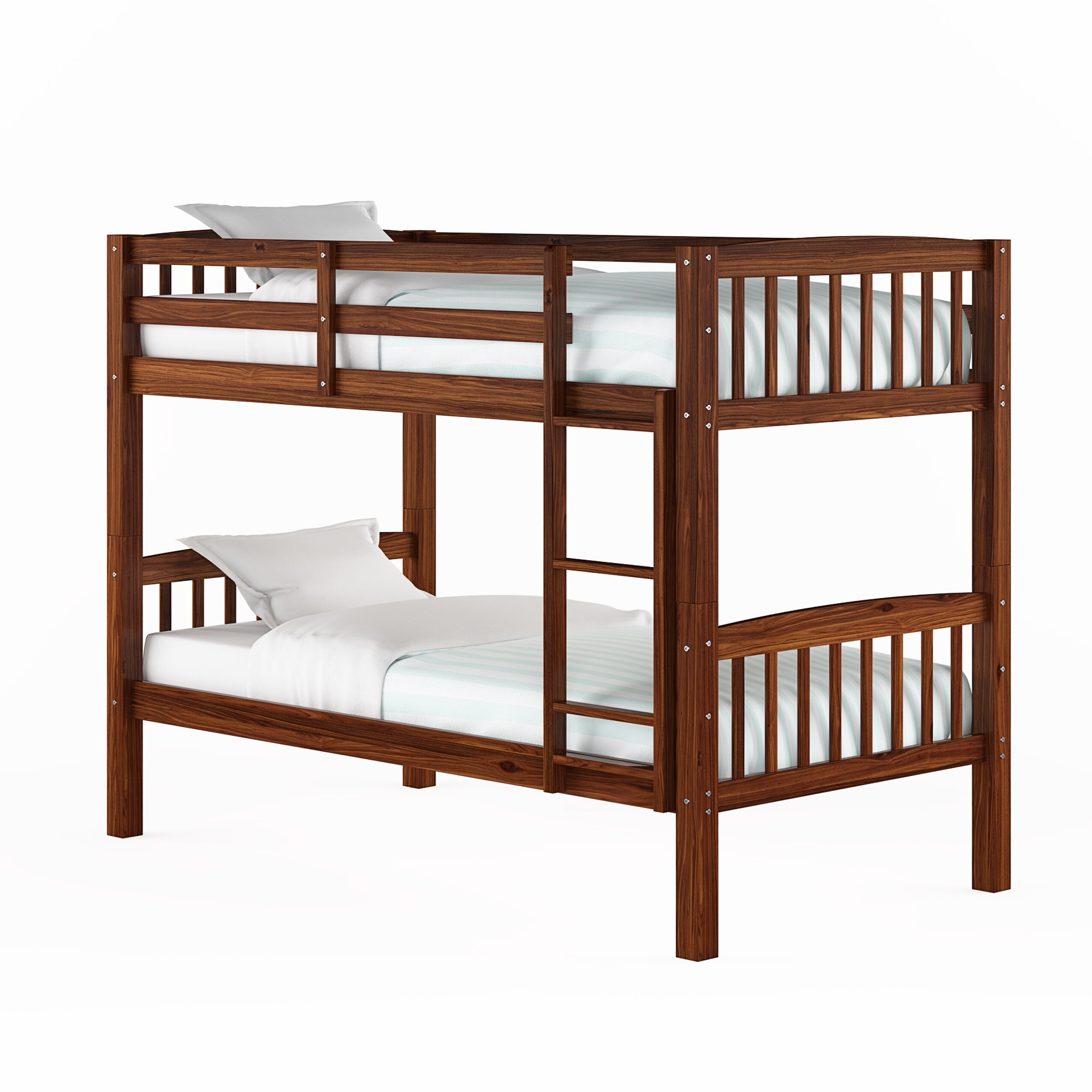 CorLiving Walnut Brown Twin/Single Bunk Bed - Bed Bath & Beyond