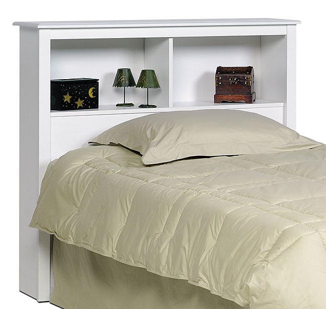 Winslow White Twin Bookcase Headboard