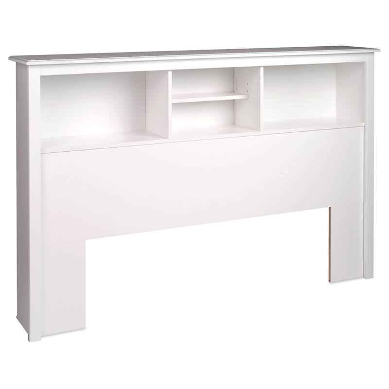 Copper Grove Periyar White Full/Queen Bookcase Headboard