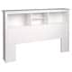 preview thumbnail 2 of 4, Copper Grove Periyar White Full/Queen Bookcase Headboard