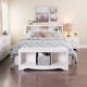 preview thumbnail 4 of 4, Copper Grove Periyar White Full/Queen Bookcase Headboard