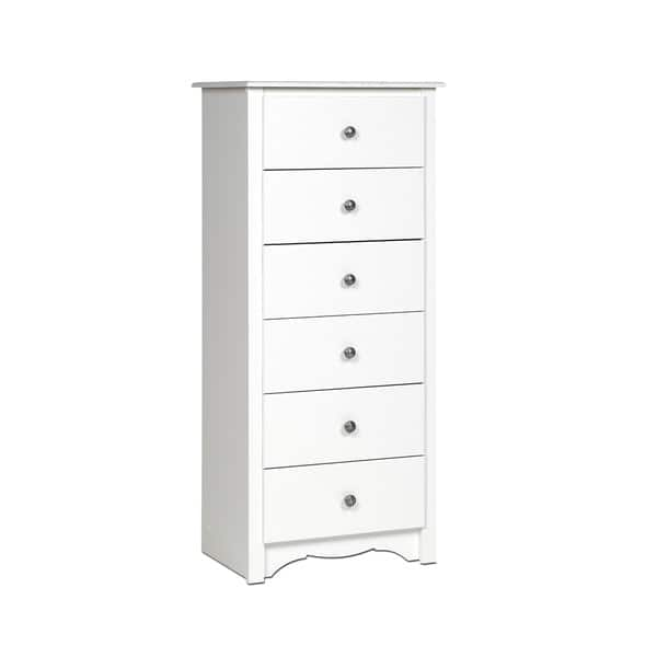 Shop Copper Grove Periyar White 6 Drawer Lingerie Chest