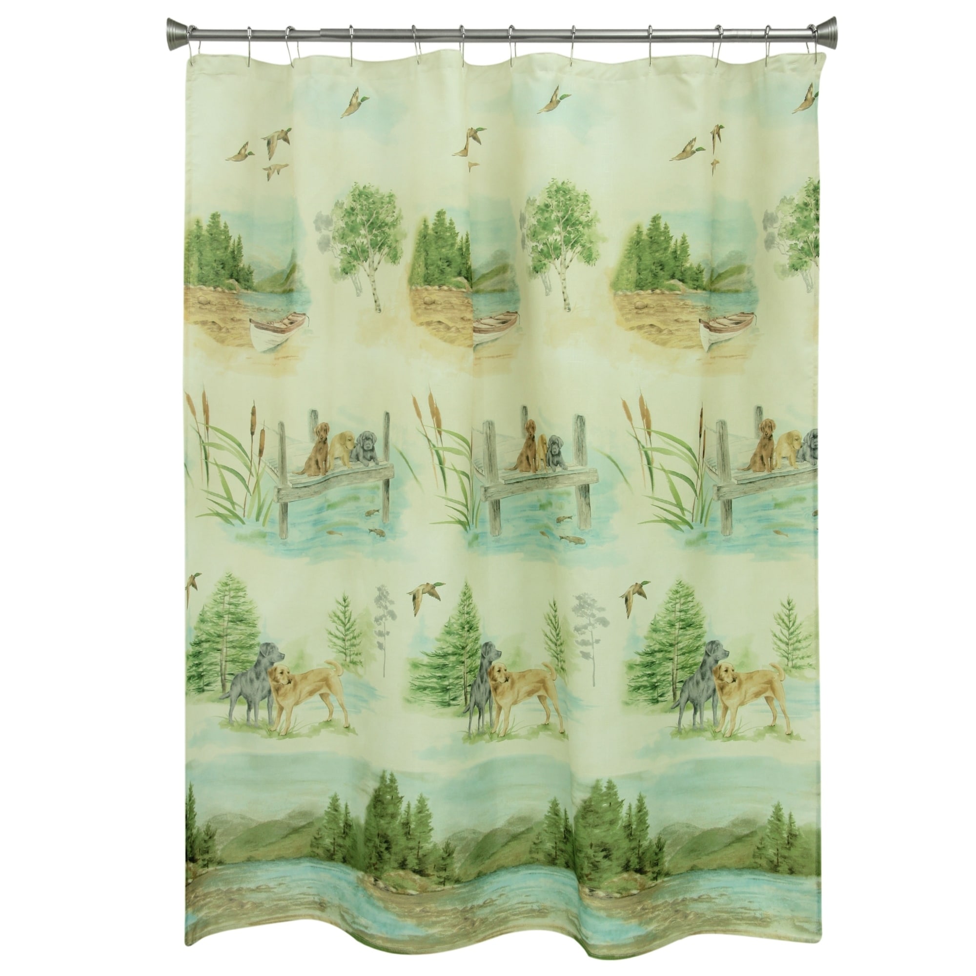 Shop Woodland Dogs Shower Curtain By Bacova Free Shipping On