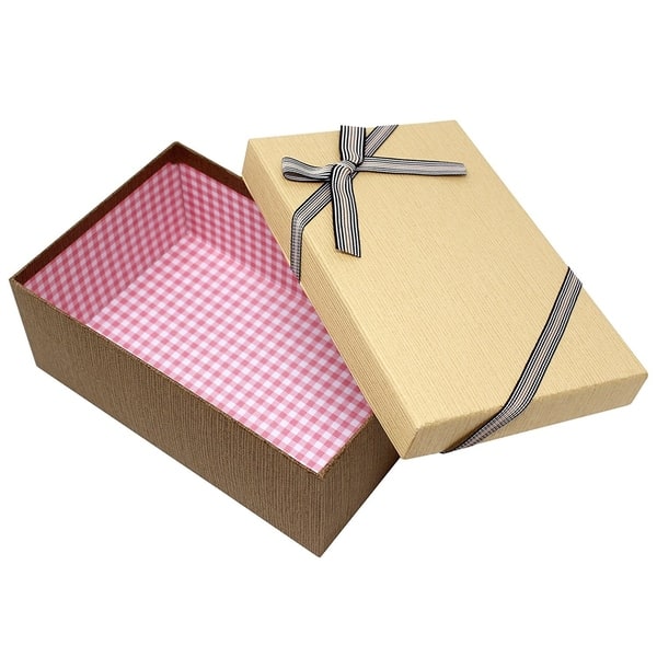 Shop Decorative Nesting Gift Boxes A Set Of 3 Light Brown With A