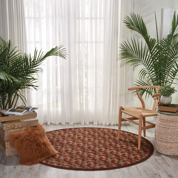 Nourison Somerset Multicolor Rug Round - 5'6 x 5'6