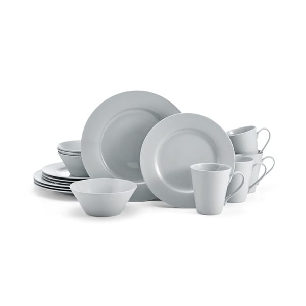 Mikasa Delray Grey Bone China 16-Piece Dinnerware Set (Service for 4). Opens flyout.