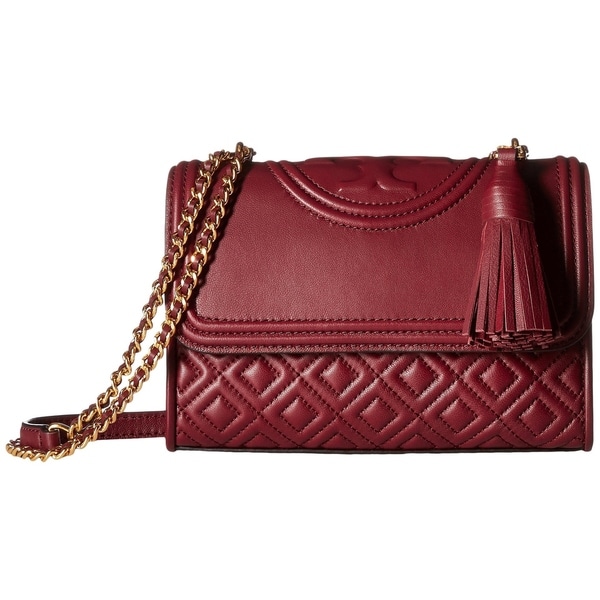 tory burch alexa topstitched leather shoulder bag