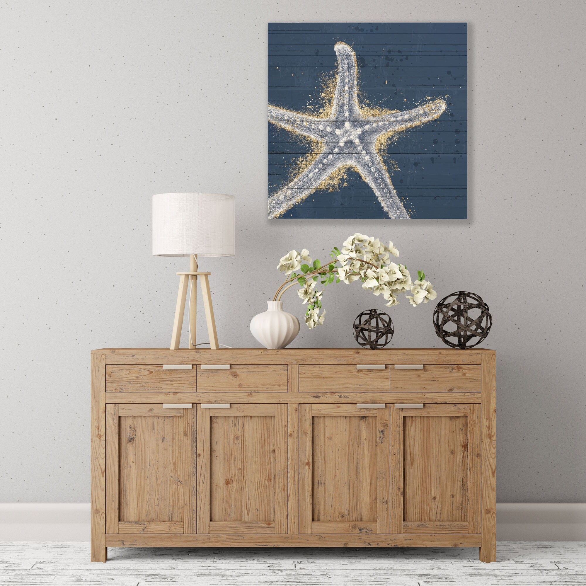 Shop Artwall Calm Seas Xi No Words Wood Pallet Art Free Shipping