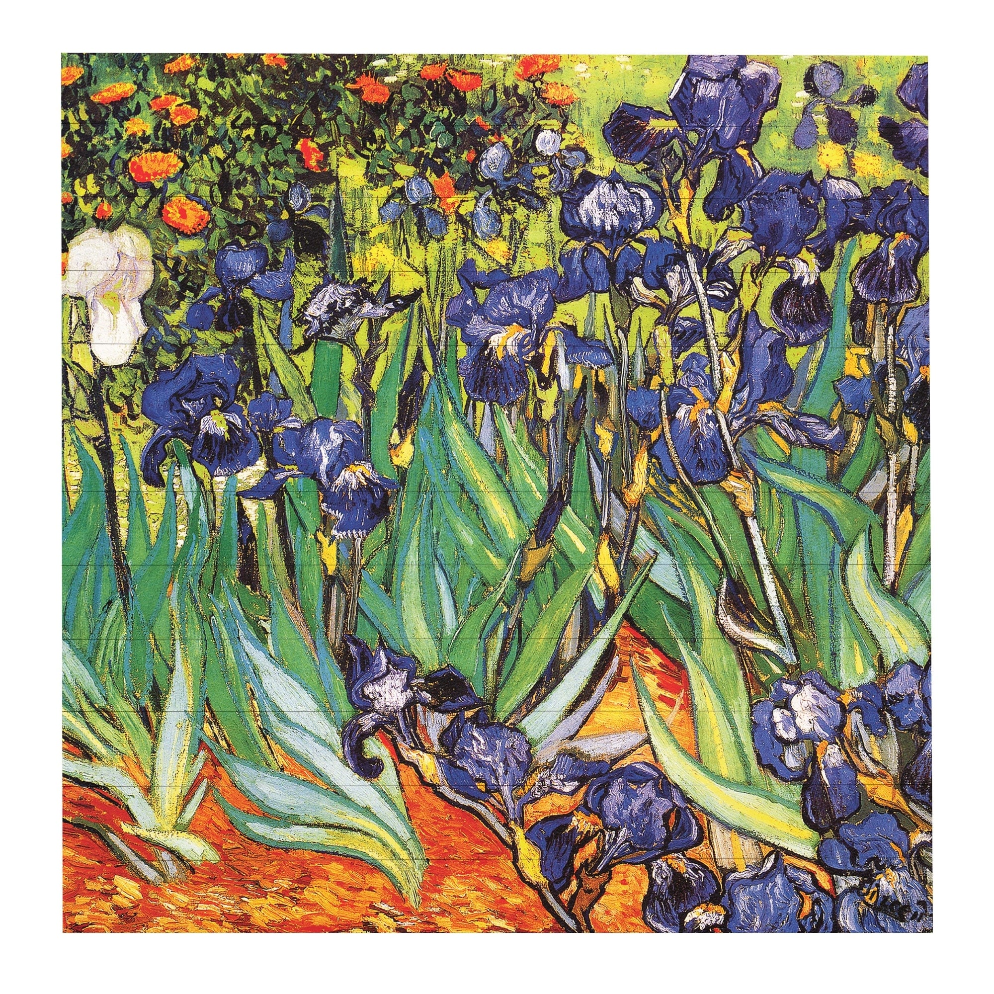 Shop Artwall Irises In The Garden Wood Pallet Art Free Shipping