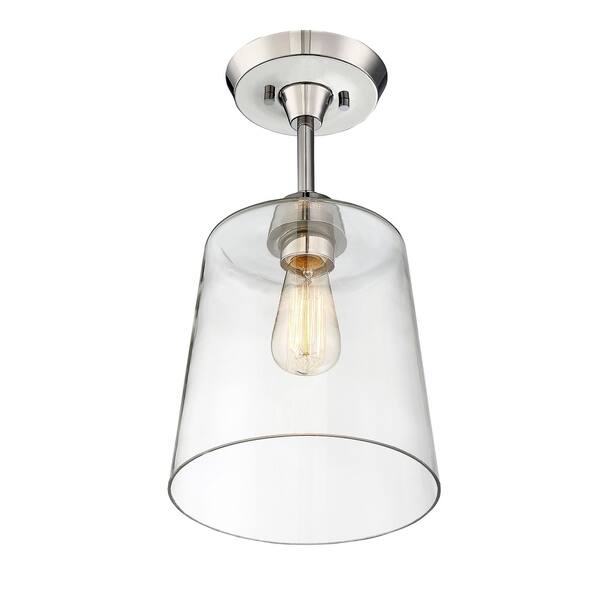 Carbon Loft 1 Light Semi Flush Mount Ceiling Light Overstock 22037358