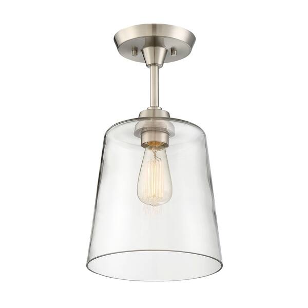 Carbon Loft 1 Light Semi Flush Mount Ceiling Light Overstock 22037358