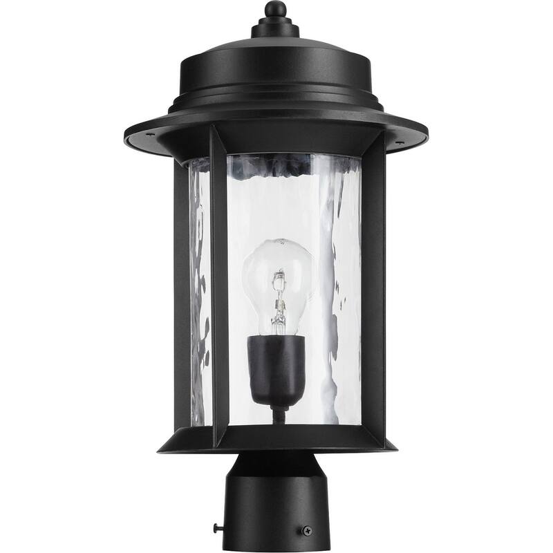 Charter Clear Hammered 1-light Post Light