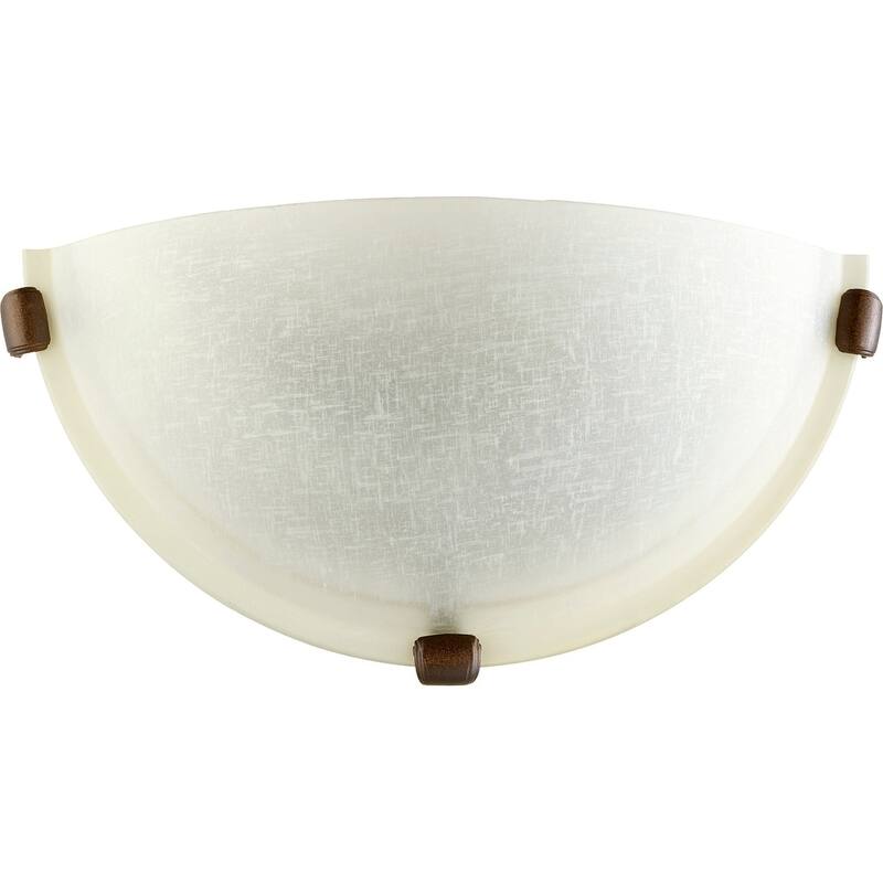 Oiled Bronze and Linen 1-light Wall Sconce