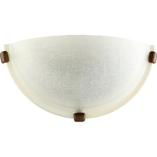 Oiled Bronze and Linen 1-light Wall Sconce