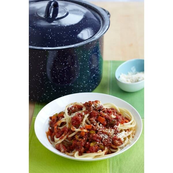 IMUSA C206661062810W 4Qt. Enamel Stock Pot, Blue Bed Bath & Beyond