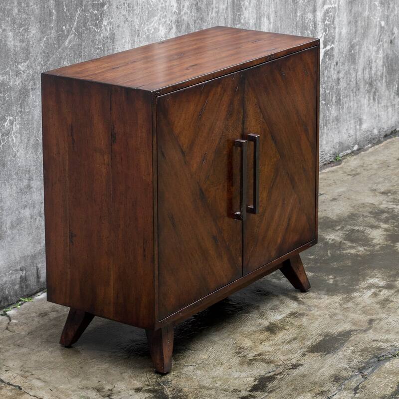 Uttermost Liri Deep Mahogany Accent Cabinet
