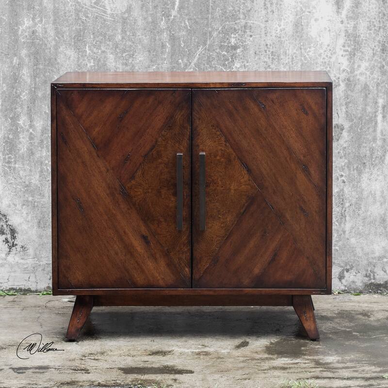 Uttermost Liri Deep Mahogany Accent Cabinet