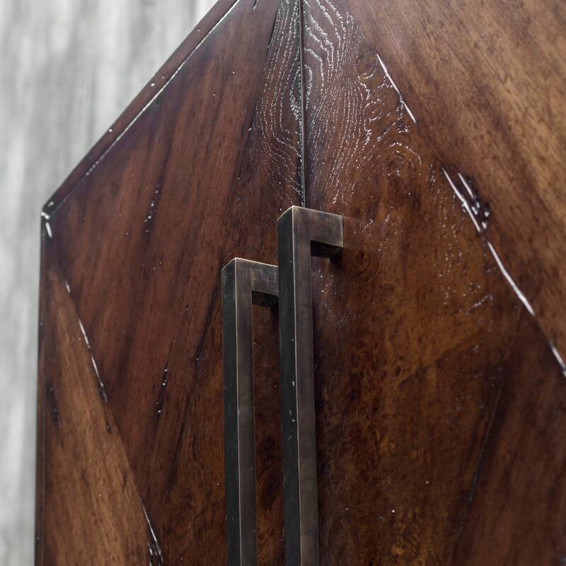 Uttermost Liri Deep Mahogany Accent Cabinet