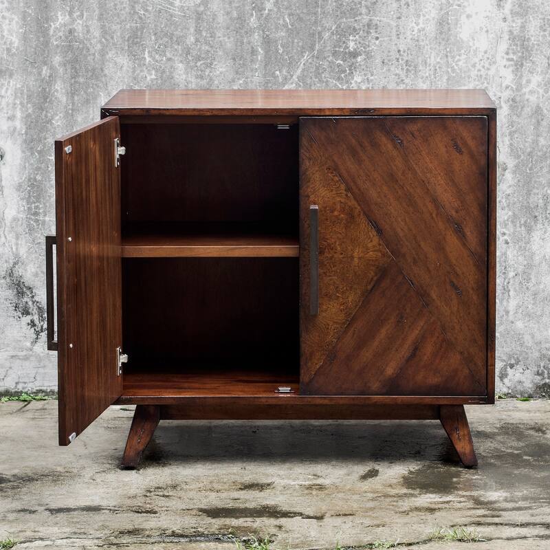Uttermost Liri Deep Mahogany Accent Cabinet
