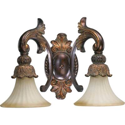 Madeleine Corsican Gold 2-light Vanity Lighting