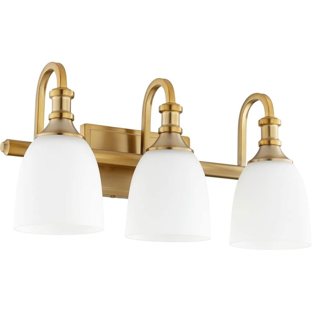 Richmond Aged Brass 3-light Vanity Lighting