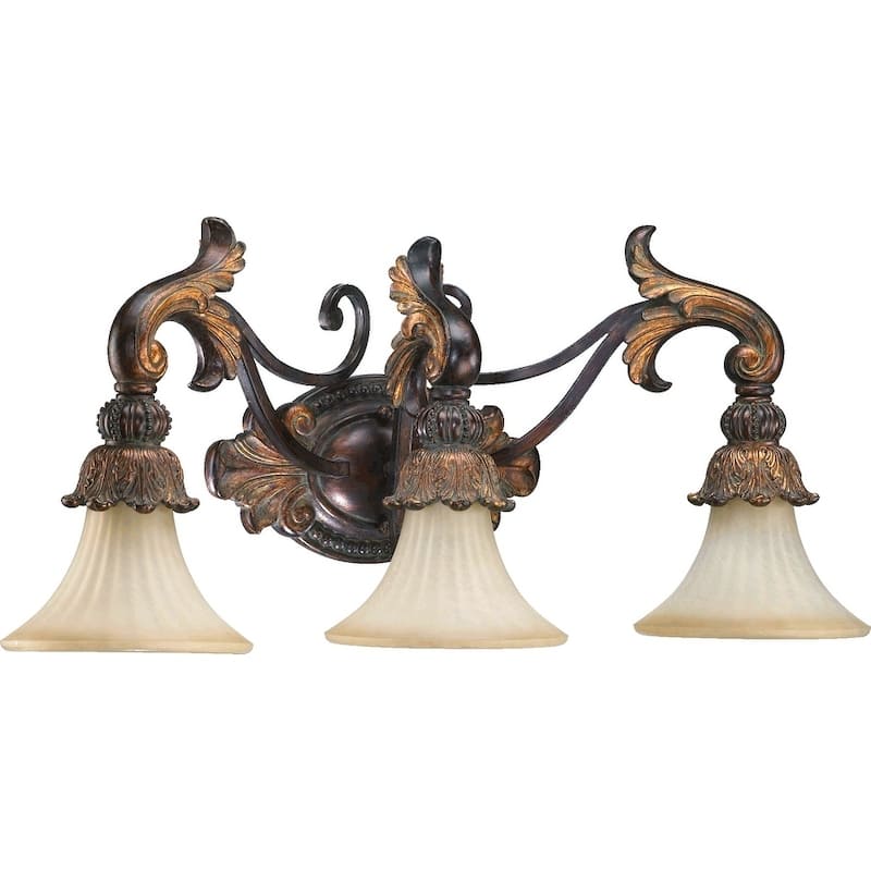 Madeleine Corsican Gold 3-light Vanity Lighting