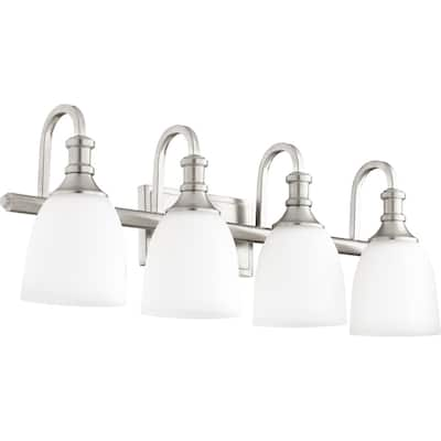 Richmond Satin Nickel 4-light Vanity Lighting