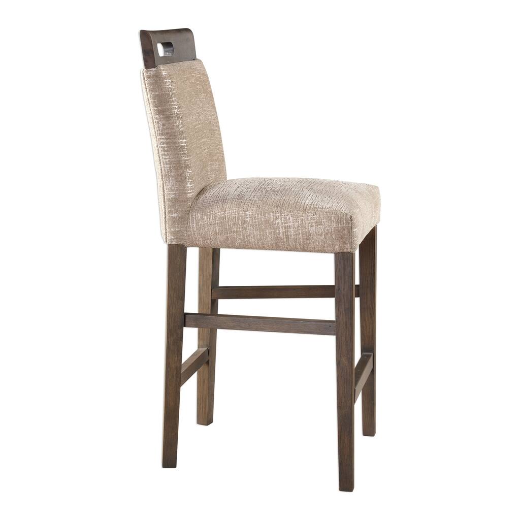 Uttermost Christelle Smooth Walnut Caramel Counter Stool