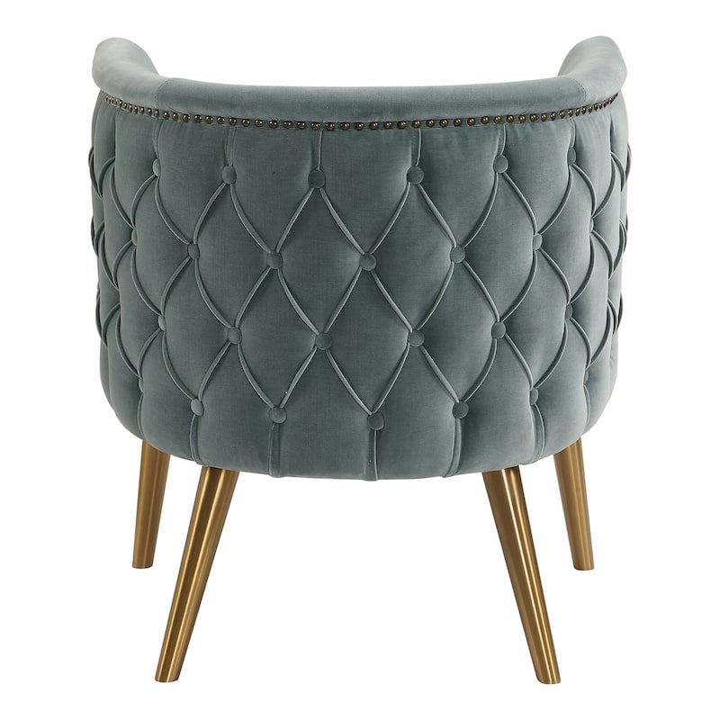 Uttermost Haider Brushed Brass Accent Chair