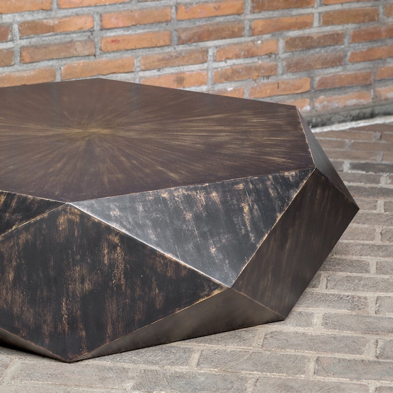 Uttermost Volker Worn Black Coffee Table