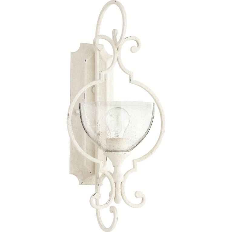 Ansley Clear Seeded 1-light Wall Light