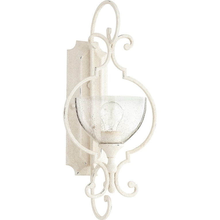 Ansley Clear Seeded 1-light Wall Light