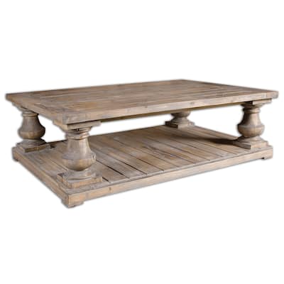 Uttermost Stratford Distressed Patina Rustic Cocktail Table