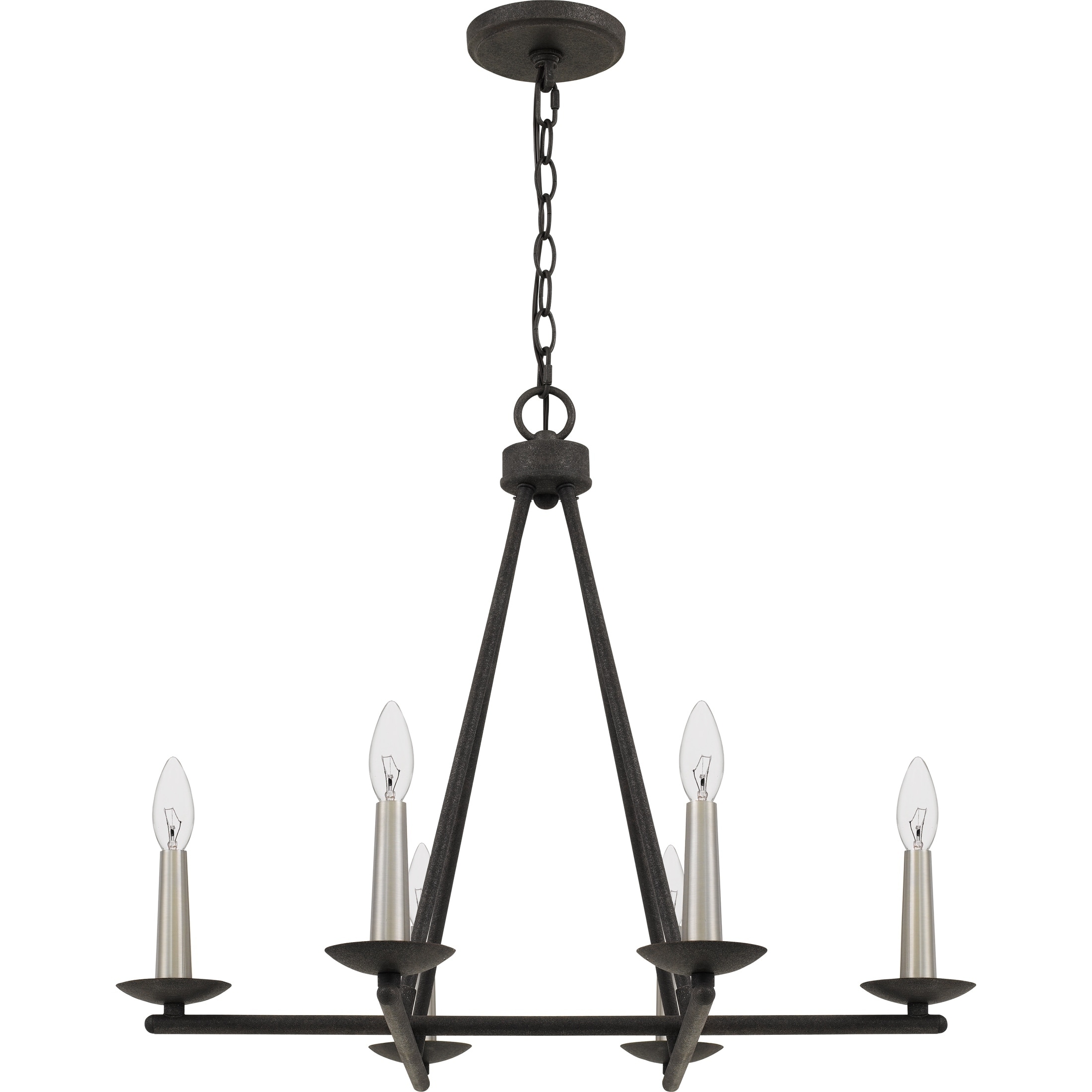 Cutler Rustic Black 6-light Chandelier - Chandeliers For Bedrooms by Overstock.com