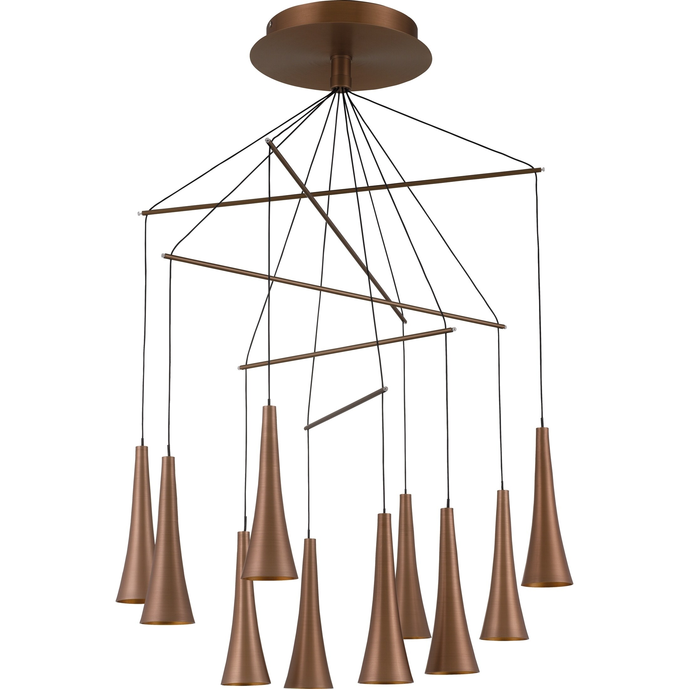 Nexus Satin Copper Chandelier - Chandeliers For Bedrooms by Overstock.com