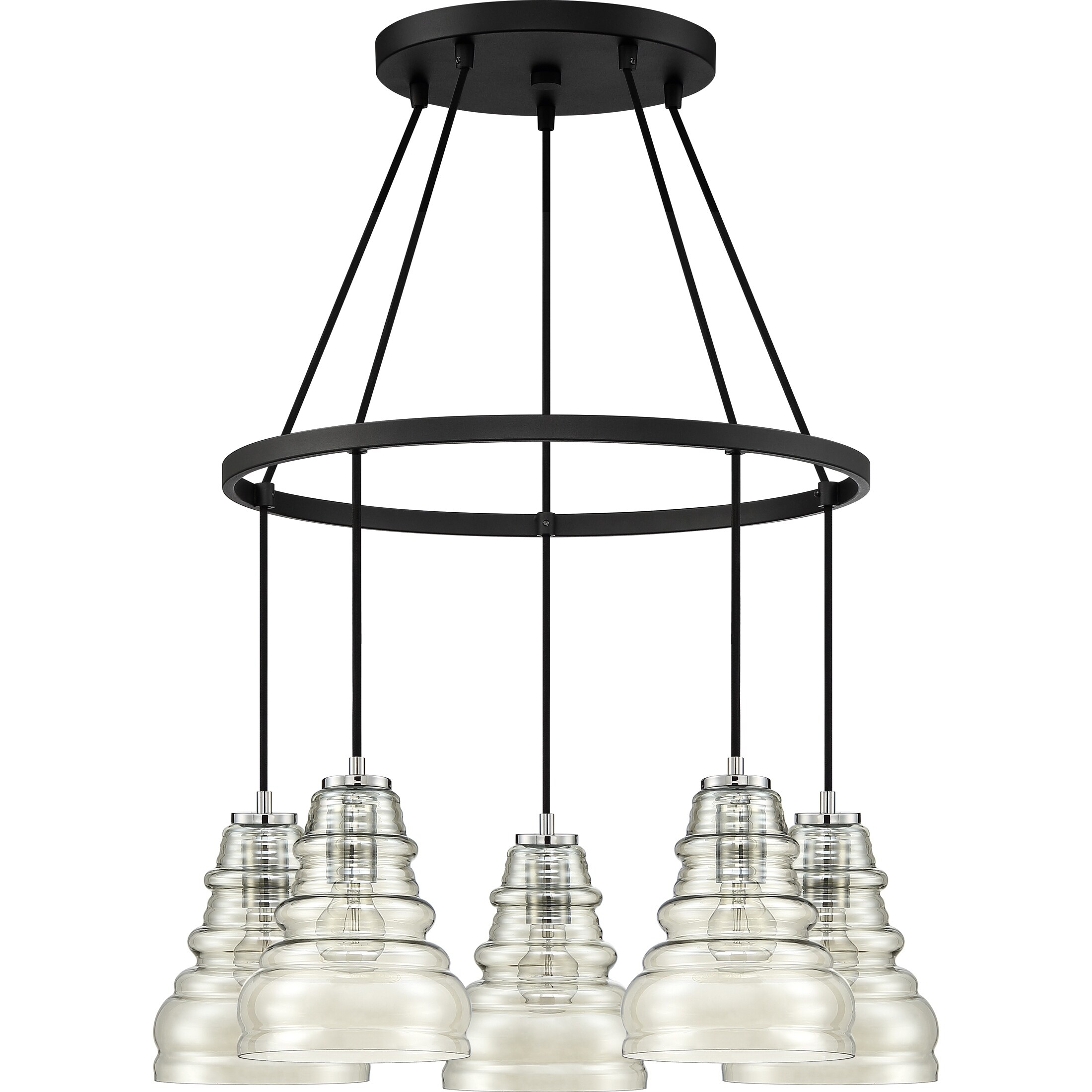 Prophecy Earth Black 5-light Chandelier - Chandeliers For Bedrooms by Overstock.com