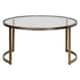 preview thumbnail 2 of 4, Uttermost Rhea Antiqued Gold Leaf Nested Coffee Tables Set of 2