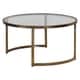 preview thumbnail 3 of 4, Uttermost Rhea Antiqued Gold Leaf Nested Coffee Tables Set of 2
