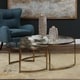 preview thumbnail 6 of 4, Uttermost Rhea Antiqued Gold Leaf Nested Coffee Tables Set of 2