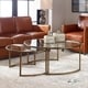 preview thumbnail 5 of 4, Uttermost Rhea Antiqued Gold Leaf Nested Coffee Tables Set of 2
