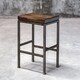 preview thumbnail 6 of 5, Uttermost Beck Dark Walnut Industrial Bar Stool